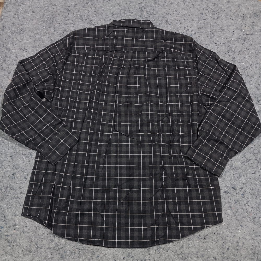 Pendleton Men's Dark Gray Plaid Button Down Shirt Size XL - Picture 6 of 10